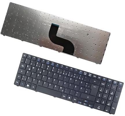 Tastiera di ricambio per computer portatile Acer Aspire 5250 5251 5253 5336 5551 5552 5560 5733 5733z 5736Z 5738Z 5740 5741 5742 5750 5750G 5750G 5741 810 7 Tastiera serie 741 7551 (tedesco/tedesco)