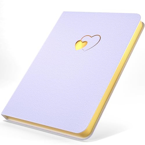 CAGIE Tagebuch für Frauen, 180° flach liegendes A5-Notizbuch mit 120 g/m² dickem Papier - Hardcover Tagebuch in Macaron-Farben zum Schreiben, Achtsamkeit & Selbstpflege-Geschenk