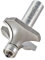 Trend Professional Bearing Guided Ovolo Router Cutter, 14.2mm Radius, 1/2 Inch Shank, 41.1mm Cut Diameter & 20mm Cut Length, Two Bearings, Tungsten Carbide Tipped, 46/155X1/2TC