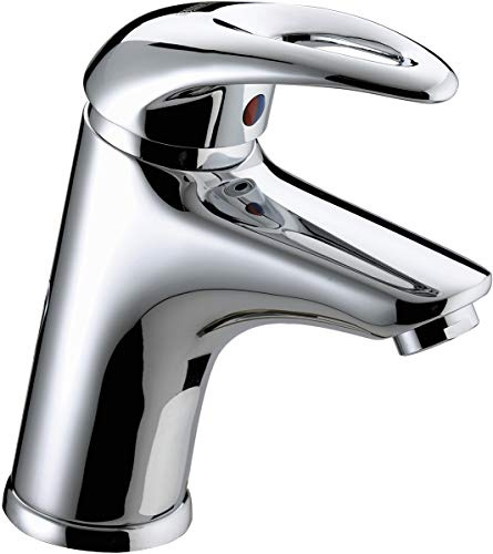 Bristan Java Bathroom Taps, Eco Chrome Basin Mixer tap | J EBAS C, Modern design, Includes clicker waste, Bathroom sink taps, Matching bath taps available, Lifetime Cover