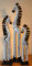Wogeka - 3 Zebras - Set 60-40-30 cm - Handarbeit aus Holz Zebra als Deko für Afrika Fans
