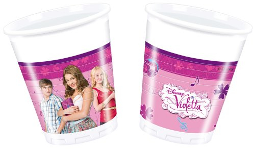 Violetta - Set 8 Bicchieri Di Plastica