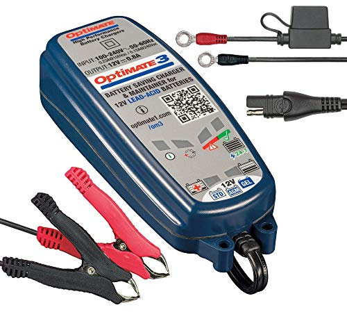 OptiMate 3 12V Motorcycle Automatic Battery Charger Optimiser