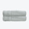 Allure Zero Twist Bath Towel Set for Bathroom, Pack of 2, 70 x 120cm, 100% Egyptian Cotton (Dove Grey)