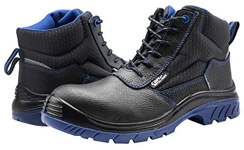 Bellota 7230743S3 - Botas de Seguridad de Hombre y Mujer (Talla 43) de Piel Hidrofugada, Acolchada y Horma Extra Ancha