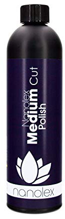 Nanolex Medium Cut Politur 750 ml, Premium Schleifpolitur & Schleifpaste für alle Autolacke, entfernt effektiv mitteltiefe Kratzer und Schleifspuren bis zu einer 3000er Körnung, silikonfrei