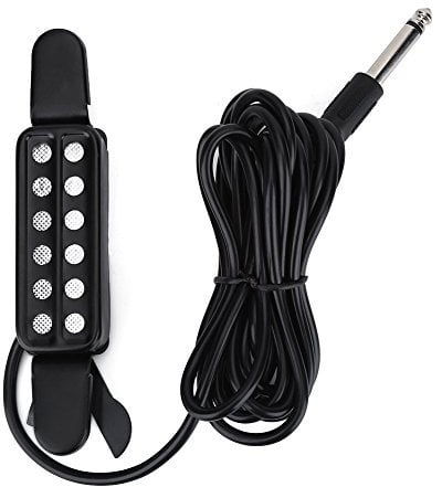 Pickup Magnetico per Chitarra 12 Fori, Trasduttore per Chitarra Acustica Accessori per Strumenti Musicali