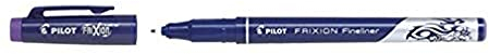 Frixion Pilot Fineliner Filzstift, 1,3 mm Spitze, radierbar, Violett, 12 Stück