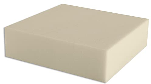 Pieza de Espuma a Medida 50 x 50 x 10 cm - Densidad HR 30 kg/m3 Media, para tapizar, sofás, colchones, Cojines, sillas