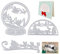 VINFUTUR 3Stk Weihnachten Stanzschablone Christbaumkugel Prägeschablonen Stanzmaschine Stanzformen für DIY Scrapbooking Sammelalbum Grußkarte Hochzeit Geburtstag Geschenk Deko Baum Cutting Dies