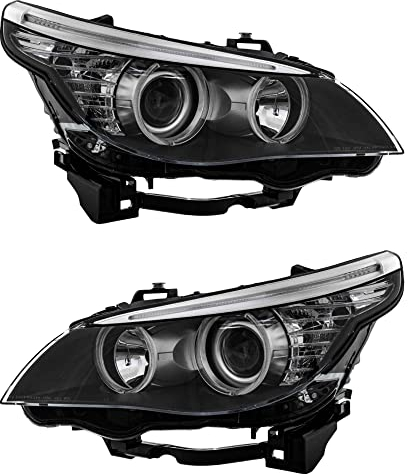 Halogen Scheinwerfer Set links & rechts Hauptscheinwerfer Frontscheinwerfer H7/H7 für Model 5er Touring E61 E60