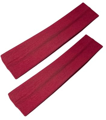 5 cm breite Haarbänder, einfarbig, Stretch, Kylie, Haarband, Bandeau, Unisex Stirnbänder (Burgund)