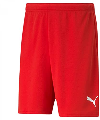 PUMA Herren Teamrise Shorts, Puma Red-puma White, 3XL EU