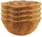 Hanging Basket Liner Outdoor Planter Liners Round Coco Fiber Liner Pre-Formed Replacement Basket Shaped Liner Natural Coconut Fiber Liner for Flower Pot Garden Vegetables Less Watering 12 Inch 4 Pack