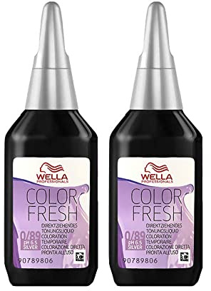 2 x Wella Color Fresh Hair Toner 75ml - 0/89 Pearl Cendre