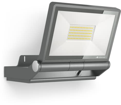 Steinel LED Strahler XLED PRO ONE Plus anthrazit, 4370 lm Flutlicht, Aluminium Fluter, Panel schwenkbar, vernetzbar