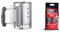 Weber Rapidfire Barbecue Chimney Starter, 15cm | Aluminium BBQ Fire Starter with Two Safety Handles- Small (7447) & Barbeque Briquettes | 4 kg Bag, Made from Waste Wood (17590168)