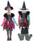 Sincere Party Deluxe Neon Witch Costume with Hat,Tights for Girls 3-4years