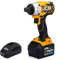JCB 18V Brushless Cordless Impact Driver, 5.0ah Lithium-ion Battery, Fast Charger, Variable Speed & Built in Led Light, Rubber Grip and 3 Year Warranty