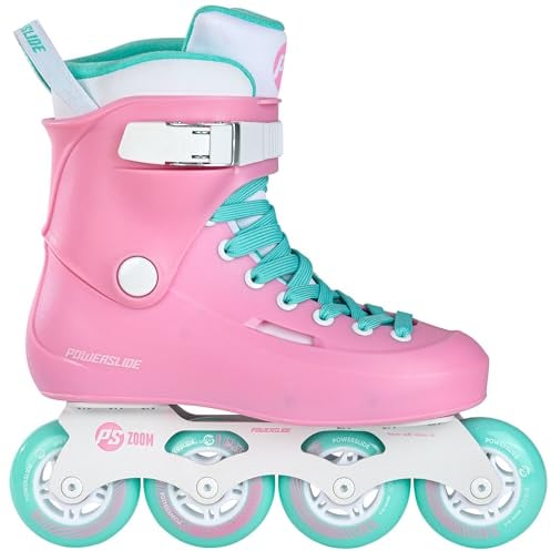 Powerslide Inline Skates Zoom Black 80, Unisex für Herren und Damen in Schwarz, 80mm/85A Rollen, ABEC 7 Kugellager, Art. nr.: 880256