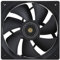 Thermalright TL-G12B 120mm Silent Cooling Fan,Black Compurter Cooling Fan,CPU Kühler mit 1500RPM High Speed,4-pin PWM Connecto