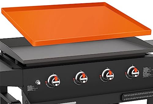 Grill Silikonmatte, Silikon Grillmatte, Silikon Schutzmatte Abdeckung Kompatibel mit Blackstone 17 22 28 36 Zoll Grillplatte, D