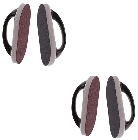 Healeved 4 Stück Spülschwamm Schwämme Reinigungsschwamm Pad Schmirgelschwammbürste Schwammbürste Mit Griff Entkalkungs-reinigungsschwamm Fugenbürste Korund