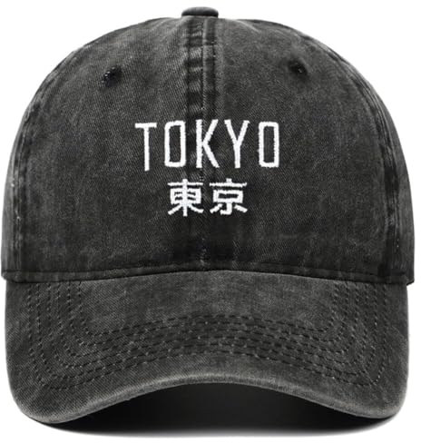 Fopytu Japan Baseball Cap Trendy Unisex Waschen Denim Baseball Mütze Männer Klassiker Vintage Cotton Trucker Hut