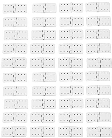 JOROBURO 40 Stück RC-Flugzeugscharniere, RC-Scharniere, Ferngesteuertes Flugzeug-Kunststoffscharnier, Modellflugzeug-Flügelteile, RC-Flugzeug-Flugzeug-Modell-Flugzeugteile für(Klein)