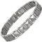 YINOX Supermagnetisches Herrenarmband, Wolframstahl, Magnetisches Armband, Retro-Stil, Stahlfarbe, 21.5 cm, Armband