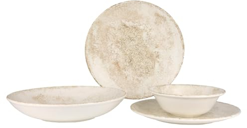 Bonna Geschirrset (Large) - Nacrous - 24 teilig - 6 Personen - Porzellan