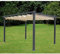Domo Mea Pergola in alluminio antracite da 3x3 m con tetto scorrevole in poliestere 180 g
