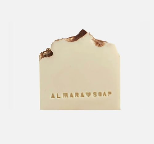 Almara Soap White Chocolate Handgemachte Seife mit dem Duft von weißer Schokolade und Mandeln, 100 g