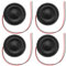 Flcivsh 4 Pieces Haut-parleurs d'aimant Mini Diffuseur Interne magnetique pour PC Portable 2800Hz 8Ohm 1W Diametre 30mm - Noir