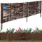 KOTARBAU® Beetbegrenzung Weidenzaun 120 x 40 cm Zaun Beeteinfassung Beet Beetumrandung Steckzaun Rasenkante Weide Beeteinfassung Gartenzaun Zum Stecken Flexible Weidengeflecht