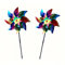 Tinyuet Molinos de Viento Antipájaros, Molinos de Viento reflectivos - 2 Unidades, Repelente Reflectivo Multicolor para Balcón, Terraza, Huertos y Áreas Verdes – Strisce Laser