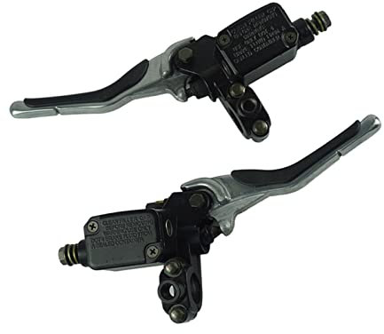 TANZWZGPKE 1 Pair Rear Brake Master Cylinder Left And Right Lever Fit For Yamaha Fit For Aerox YQ50 1997-2013 MBK Motorcycle brakes and throttle cables