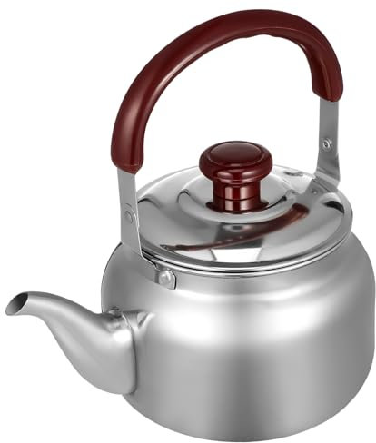 CONGARTENO Hervidor Eléctrico Silbante Inoxidable Para Gas y Electricidad Mango Anticalor