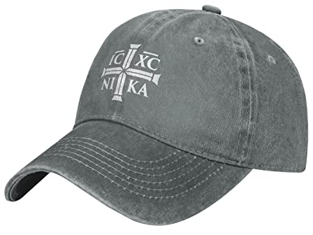 DPgUfPV Mütze Christian Ic Xc Nika Eastern Orthodox Baseball Cap für Herren Damen Cowboyhut Trucker Hut Golf Dad Cap Schwarz, grau, Einheitsgröße