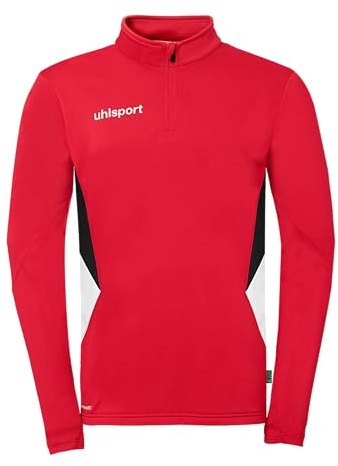 uhlsport Equipe 29 1/4 Zip Top – Sport Pullover mit Reißverschluss, Teamwear Zip-Top für Training & Aufwärmen