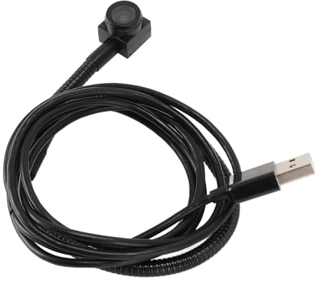SIXRUN USB Center Webcam, 120 Gradi Grandangolo con Autofocus e Microfono Integrato Plug and Play Webcam per Videoconferenze