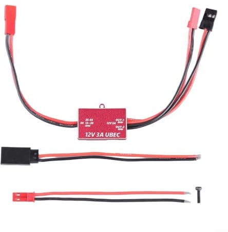 TONIXY 5 V 12 V Step-Down Spannungsregelung Netzteil mit stabilem 3 A Ausgang für Empfänger und Gyroskope in für FPV-Modellflugzeuge und Multi-Rotor-Drohnen (28 V-13 V Umdrehung 12 V)