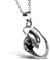 JewelryWe Schmuck Edelstahl Punk Stil Alien Drache Männer Anhänger mit Halskette, Biker Herren Kette, Schwarz Silber, mit Geschenk Tüte