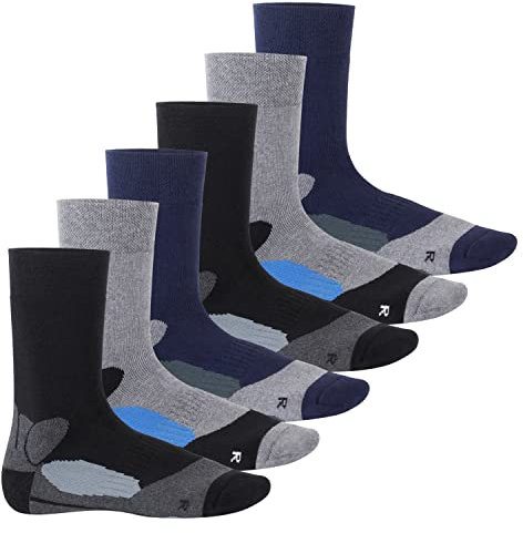 Footstar Damen & Herren 6 Paar Warme Wintersocken Vollfrottee Socken mit Thermo Effekt - Thermo Pro 39-42