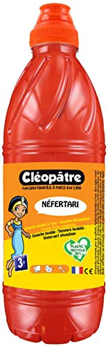 CLEOPATRE - PGBB1-13 - Peinture Gouache Néfertari - Flacon 1 L Rouge Vermillon