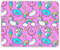 Destination Vinyl Ltd Pink Mouse Mat Pad - Unicorn Donut Cat Doughnut PC Computer #8332