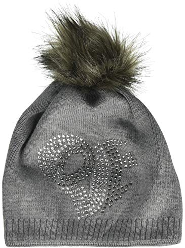 Döll Mädchen Pudelmütze Strick Mütze, Grau (Light Gray Melange 8100), 53