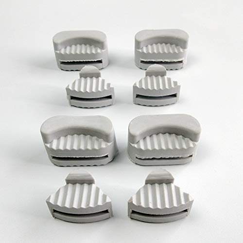 8 almohadillas de goma para juntas de esquina Juki Ddl-5550 8500 Brother Consew Singer para máquina de coser industrial sumidero y sartenes de aceite