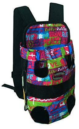 Pet Hunde Rucksack Carrier vorne Pack verstellbar Katze Outdoor Travel Bag Blume S