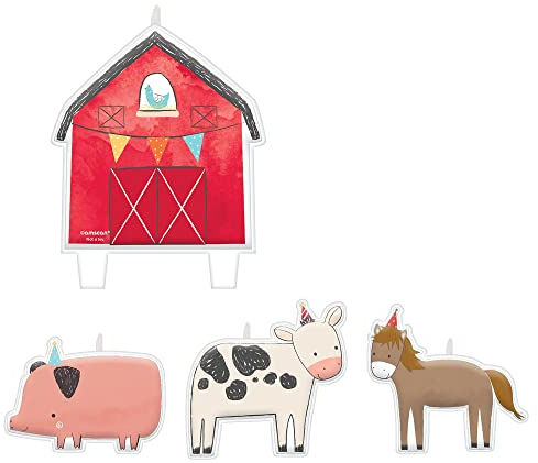 Barnyard Birthday Candle Set (4 pc)